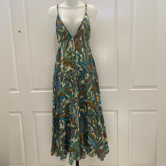 NEW wTag-HOUSE of HARLOW 1960 Multicolor Paisley Dress S - Picture 1 of 4